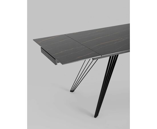 Стол обеденный Пандора раскладной 160-240*90 керамика темная, изображение 8 | Интернет магазин мебели и декора LifeDekor