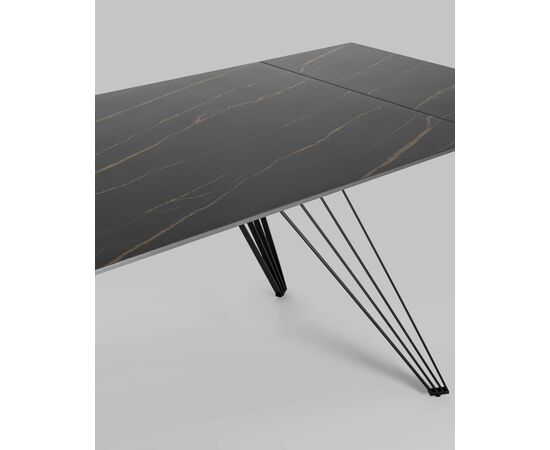 Стол обеденный Пандора раскладной 160-240*90 керамика темная, изображение 9 | Интернет магазин мебели и декора LifeDekor