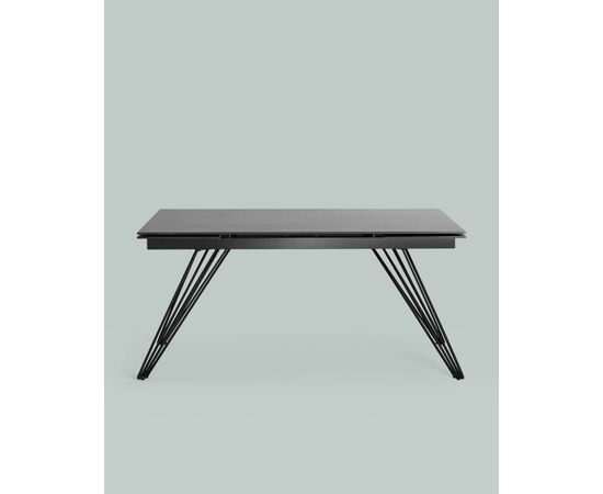 Стол обеденный Пандора раскладной 160-240*90 керамика темная, изображение 6 | Интернет магазин мебели и декора LifeDekor