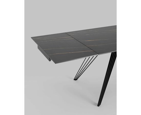 Стол обеденный Пандора раскладной 180-280*90 керамика темная, изображение 9 | Интернет магазин мебели и декора LifeDekor