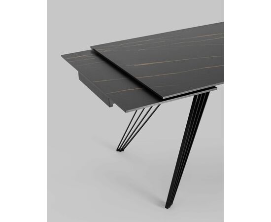 Стол обеденный Пандора раскладной 180-280*90 керамика темная, изображение 8 | Интернет магазин мебели и декора LifeDekor