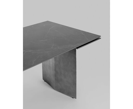 Стол обеденный Селин раскладной 160-240*90 керамика темная, изображение 7 | Интернет магазин мебели и декора LifeDekor