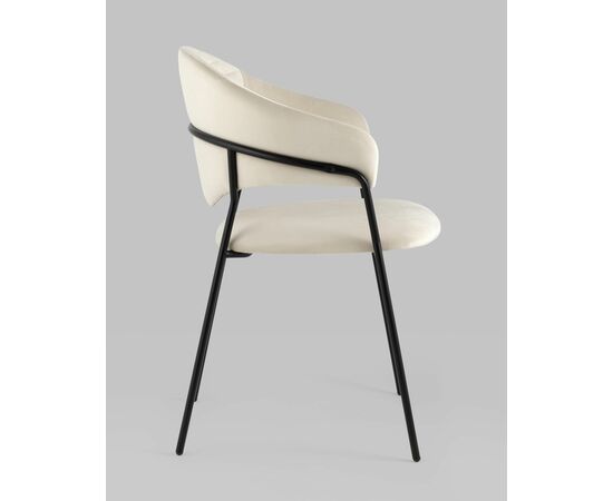 Стул Алексис велюр бежевый, изображение 6 | Интернет магазин мебели и декора LifeDekor