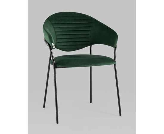 Стул Алексис велюр зелёный, изображение 2 | Интернет магазин мебели и декора LifeDekor