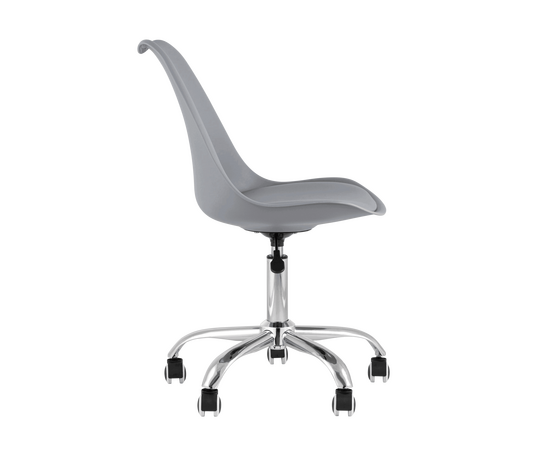 Стул офисный BLOK NEW пластиковый серый, изображение 5 | Интернет магазин мебели и декора LifeDekor