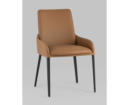 Стул Челси экокожа коричневый, изображение 2 | Интернет магазин мебели и декора LifeDekor