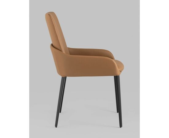 Стул Челси экокожа коричневый, изображение 6 | Интернет магазин мебели и декора LifeDekor