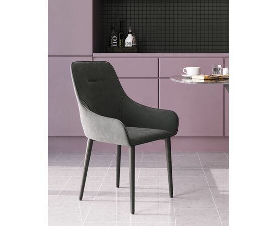 Стул Диана велюр серый, изображение 5 | Интернет магазин мебели и декора LifeDekor