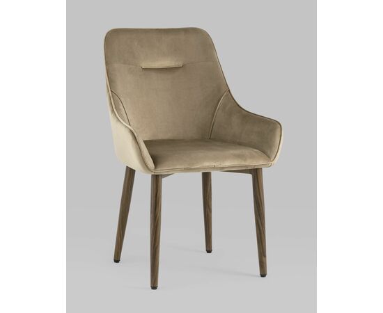 Стул Диана велюр бежевый, изображение 2 | Интернет магазин мебели и декора LifeDekor