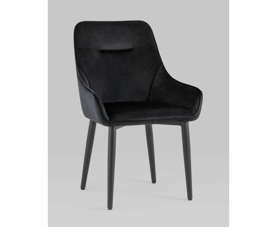 Стул Диана велюр черный, изображение 2 | Интернет магазин мебели и декора LifeDekor