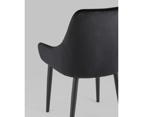 Стул Диана велюр черный, изображение 9 | Интернет магазин мебели и декора LifeDekor
