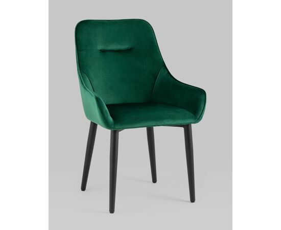 Стул Диана велюр изумрудный, изображение 2 | Интернет магазин мебели и декора LifeDekor