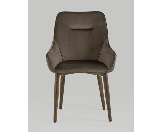 Стул Диана велюр коричневый, изображение 5 | Интернет магазин мебели и декора LifeDekor