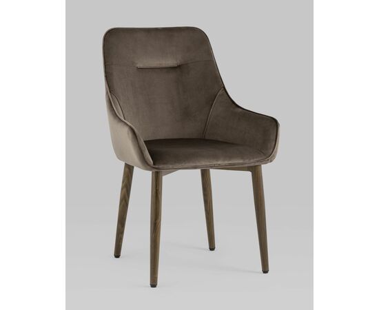 Стул Диана велюр коричневый, изображение 2 | Интернет магазин мебели и декора LifeDekor