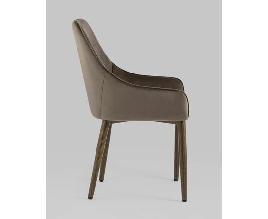 Стул Диана велюр коричневый, изображение 6 | Интернет магазин мебели и декора LifeDekor