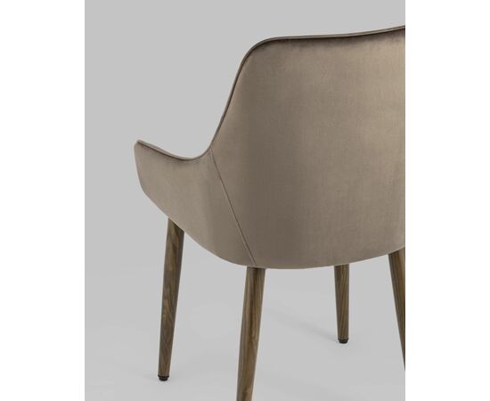 Стул Диана велюр коричневый, изображение 9 | Интернет магазин мебели и декора LifeDekor