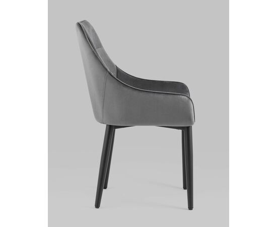 Стул Диана велюр серый, изображение 8 | Интернет магазин мебели и декора LifeDekor