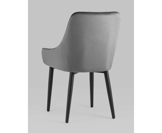 Стул Диана велюр серый, изображение 10 | Интернет магазин мебели и декора LifeDekor