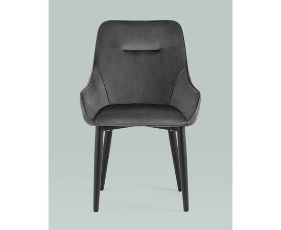 Стул Диана велюр серый, изображение 7 | Интернет магазин мебели и декора LifeDekor