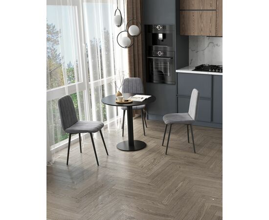 Стул Easy велюр серый, изображение 3 | Интернет магазин мебели и декора LifeDekor