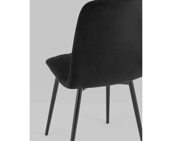 Стул Easy велюр черный, изображение 9 | Интернет магазин мебели и декора LifeDekor