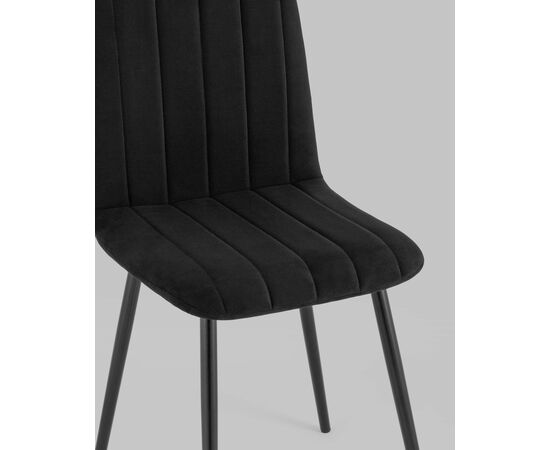 Стул Easy велюр черный, изображение 10 | Интернет магазин мебели и декора LifeDekor