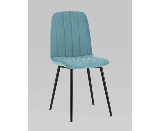 Стул Easy велюр пыльно-голубой, изображение 2 | Интернет магазин мебели и декора LifeDekor