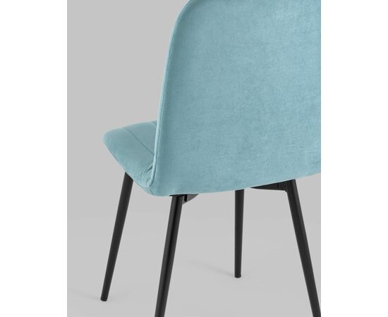 Стул Easy велюр пыльно-голубой, изображение 9 | Интернет магазин мебели и декора LifeDekor