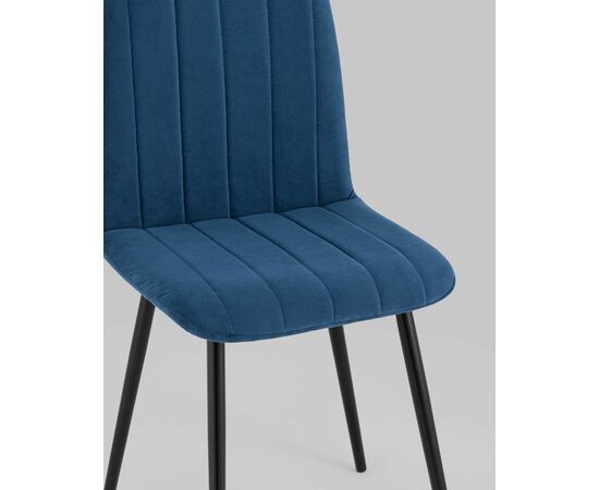 Стул Easy велюр синий, изображение 10 | Интернет магазин мебели и декора LifeDekor