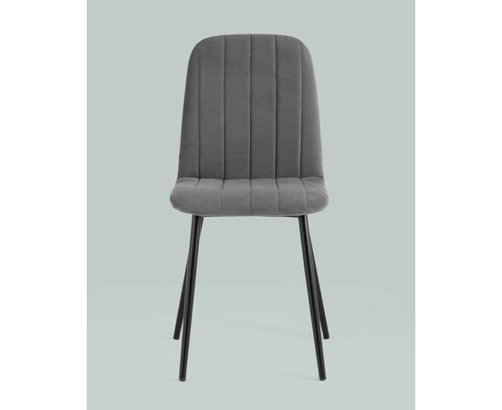 Стул Easy велюр темно-серый, изображение 7 | Интернет магазин мебели и декора LifeDekor