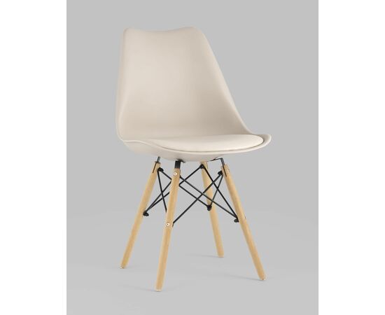 Стул Eames Soft бежевый, изображение 2 | Интернет магазин мебели и декора LifeDekor