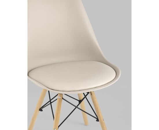 Стул Eames Soft бежевый, изображение 10 | Интернет магазин мебели и декора LifeDekor