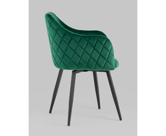 Стул Ника вращающийся велюр изумрудный, изображение 8 | Интернет магазин мебели и декора LifeDekor