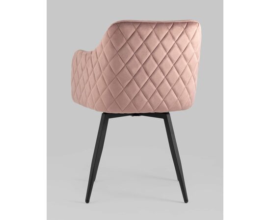 Стул Ника вращающийся велюр пыльно-розовый, изображение 10 | Интернет магазин мебели и декора LifeDekor