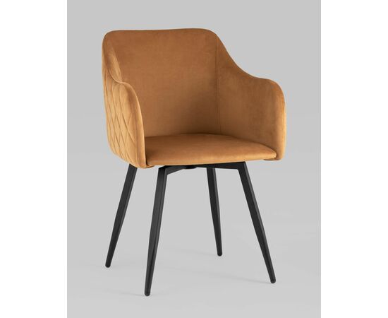 Стул Ника вращающийся велюр терракотовый, изображение 2 | Интернет магазин мебели и декора LifeDekor