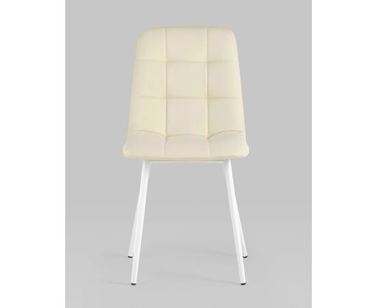 Стул Oliver экокожа белый белые ножки, изображение 5 | Интернет магазин мебели и декора LifeDekor