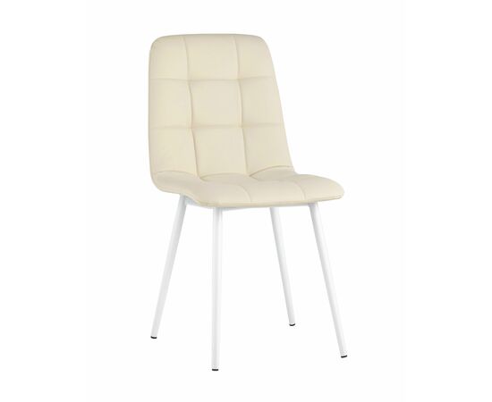 Стул Oliver экокожа белый белые ножки | Интернет магазин мебели и декора LifeDekor