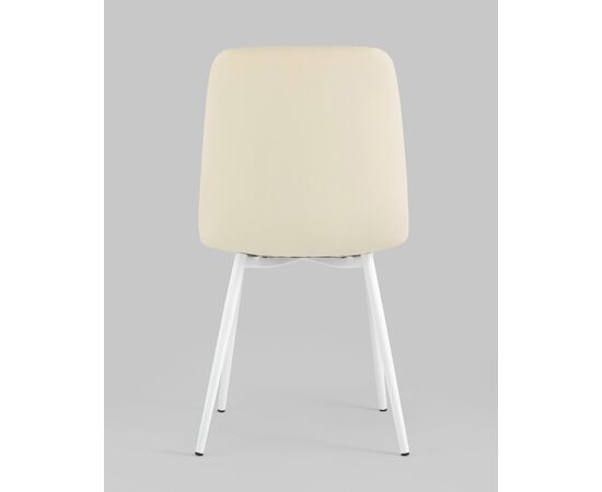 Стул Oliver экокожа белый белые ножки, изображение 7 | Интернет магазин мебели и декора LifeDekor