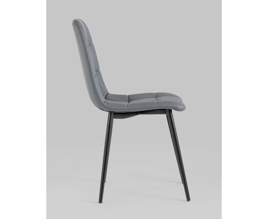 Стул Oliver экокожа серый, изображение 6 | Интернет магазин мебели и декора LifeDekor