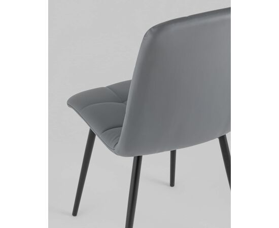 Стул Oliver экокожа серый, изображение 9 | Интернет магазин мебели и декора LifeDekor