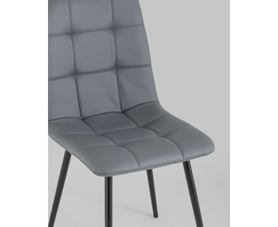 Стул Oliver экокожа серый, изображение 10 | Интернет магазин мебели и декора LifeDekor