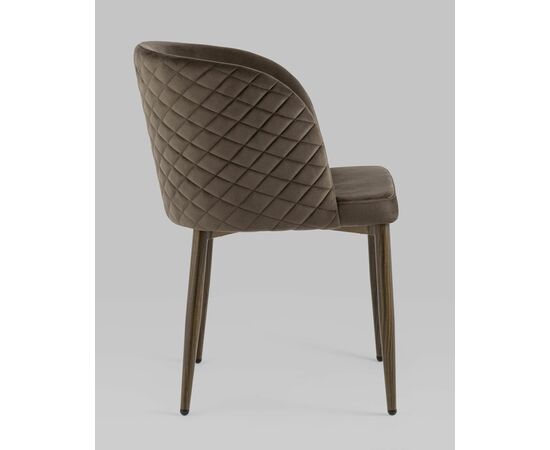 Стул Оскар велюр коричневый, изображение 6 | Интернет магазин мебели и декора LifeDekor