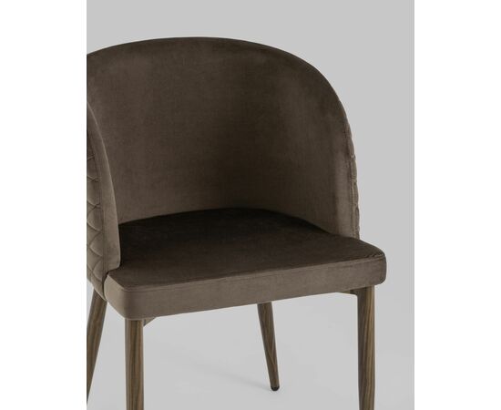 Стул Оскар велюр коричневый, изображение 10 | Интернет магазин мебели и декора LifeDekor