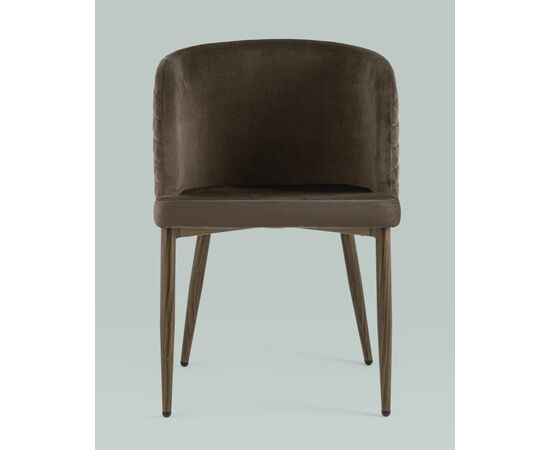 Стул Оскар велюр коричневый, изображение 5 | Интернет магазин мебели и декора LifeDekor