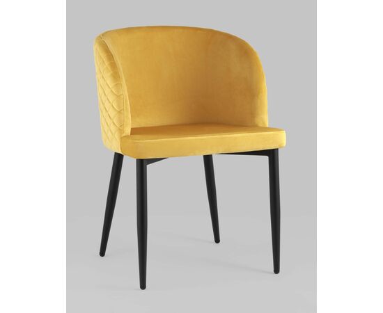 Стул Оскар велюр оранжевый, изображение 2 | Интернет магазин мебели и декора LifeDekor