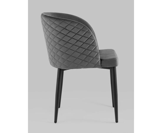 Стул Оскар велюр серый, изображение 8 | Интернет магазин мебели и декора LifeDekor