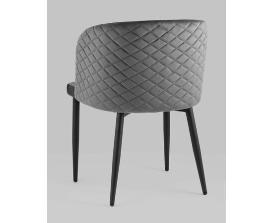 Стул Оскар велюр серый, изображение 10 | Интернет магазин мебели и декора LifeDekor