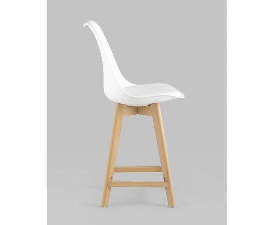 Стул полубарный FRANKFURT белый, изображение 4 | Интернет магазин мебели и декора LifeDekor