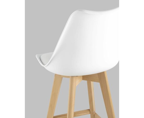 Стул полубарный FRANKFURT белый, изображение 7 | Интернет магазин мебели и декора LifeDekor