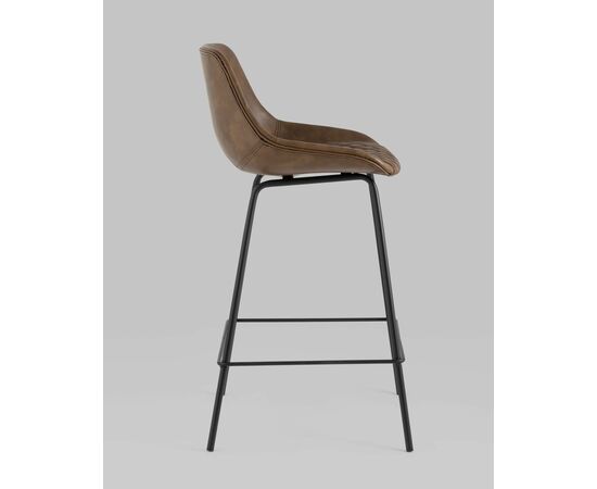 Стул полубарный TEXAS экокожа коричневый, изображение 4 | Интернет магазин мебели и декора LifeDekor